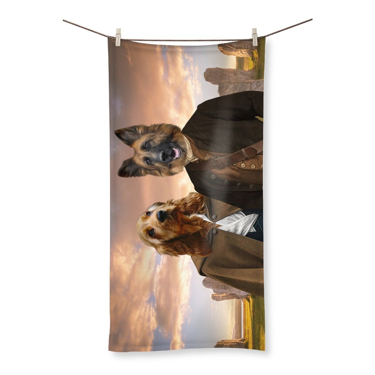 Pet Portraits | Outlander: Custom Pet Towel | Paw & Glory