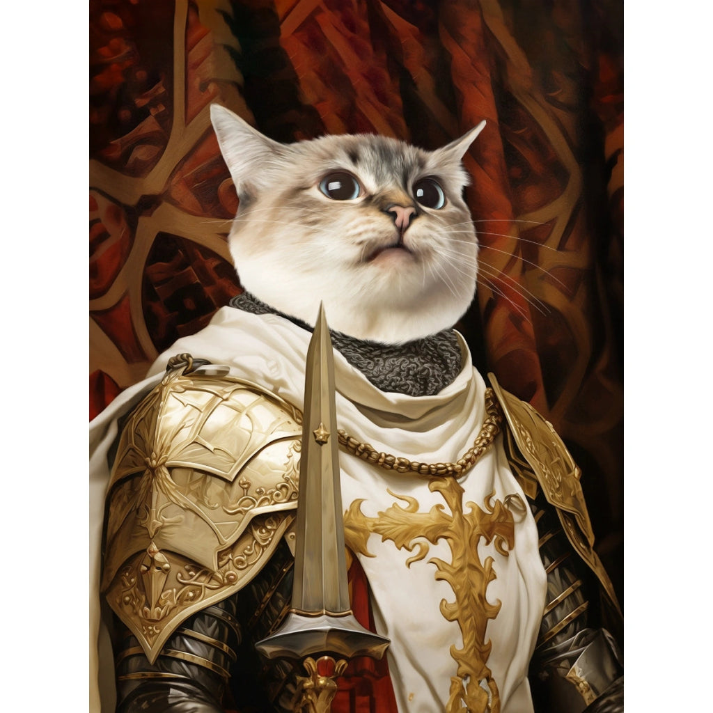 Pet Portraits | Paladin: Custom Digital Download Pet Portrait | Paw & Glory