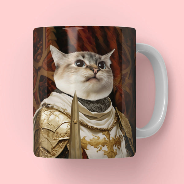 Paladin: Custom Pet Coffee Mug | royal pet portrait | Paw & Glory
