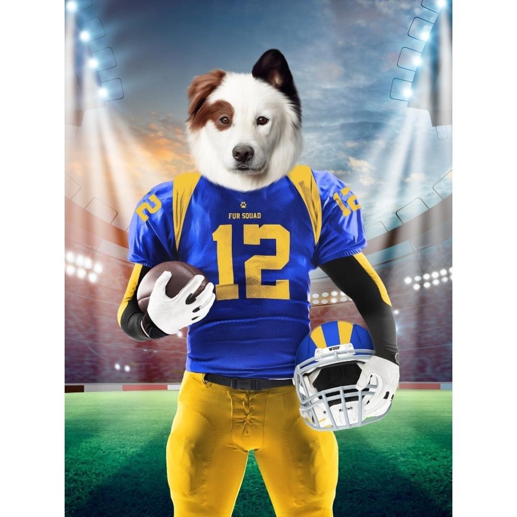 Pet Portraits | Paw Angeles Rams: Custom Digital Download Pet Portrait | Paw & Glory