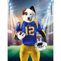 Paw Angeles Rams: Custom Digital Download Pet Portrait