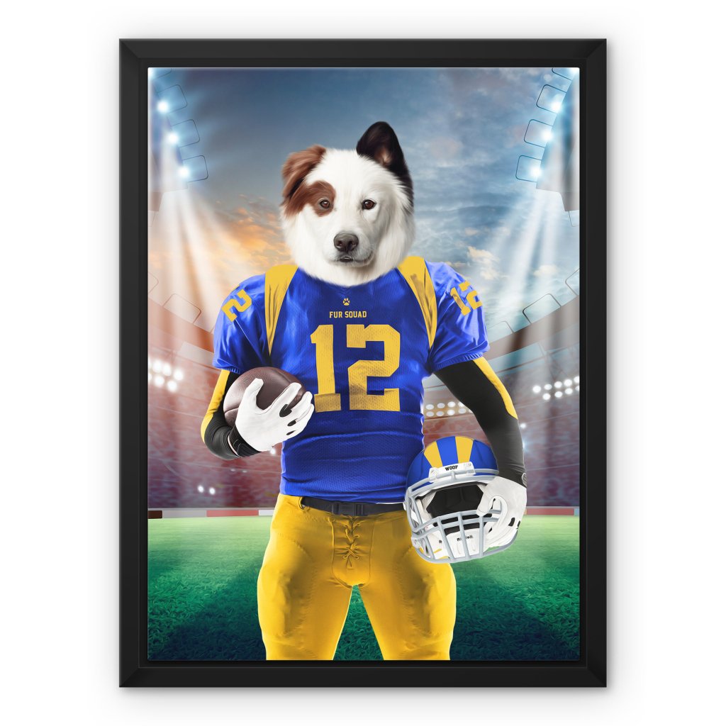 Pet Portraits | Paw Angeles Rams: Custom Pet Canvas | Paw & Glory