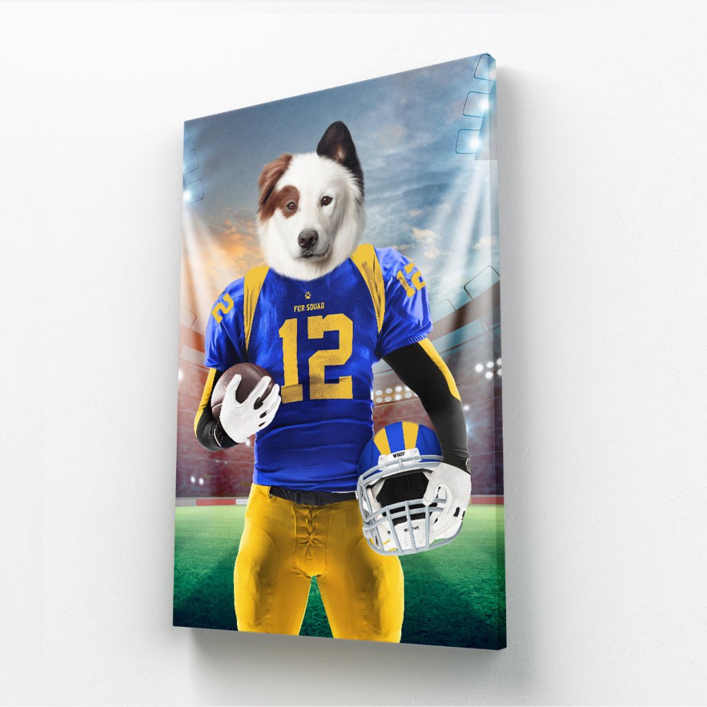 Pet Portraits | Paw Angeles Rams: Custom Pet Canvas | Paw & Glory