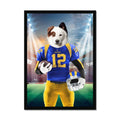 Paw Angeles Rams: Custom Pet Portrait