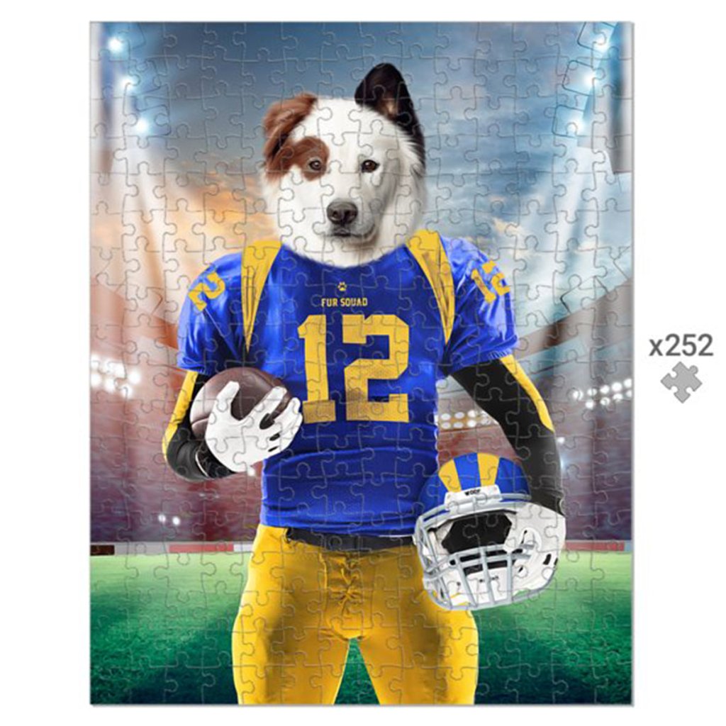Pet Portraits | Paw Angeles Rams: Custom Pet Puzzle | Paw & Glory