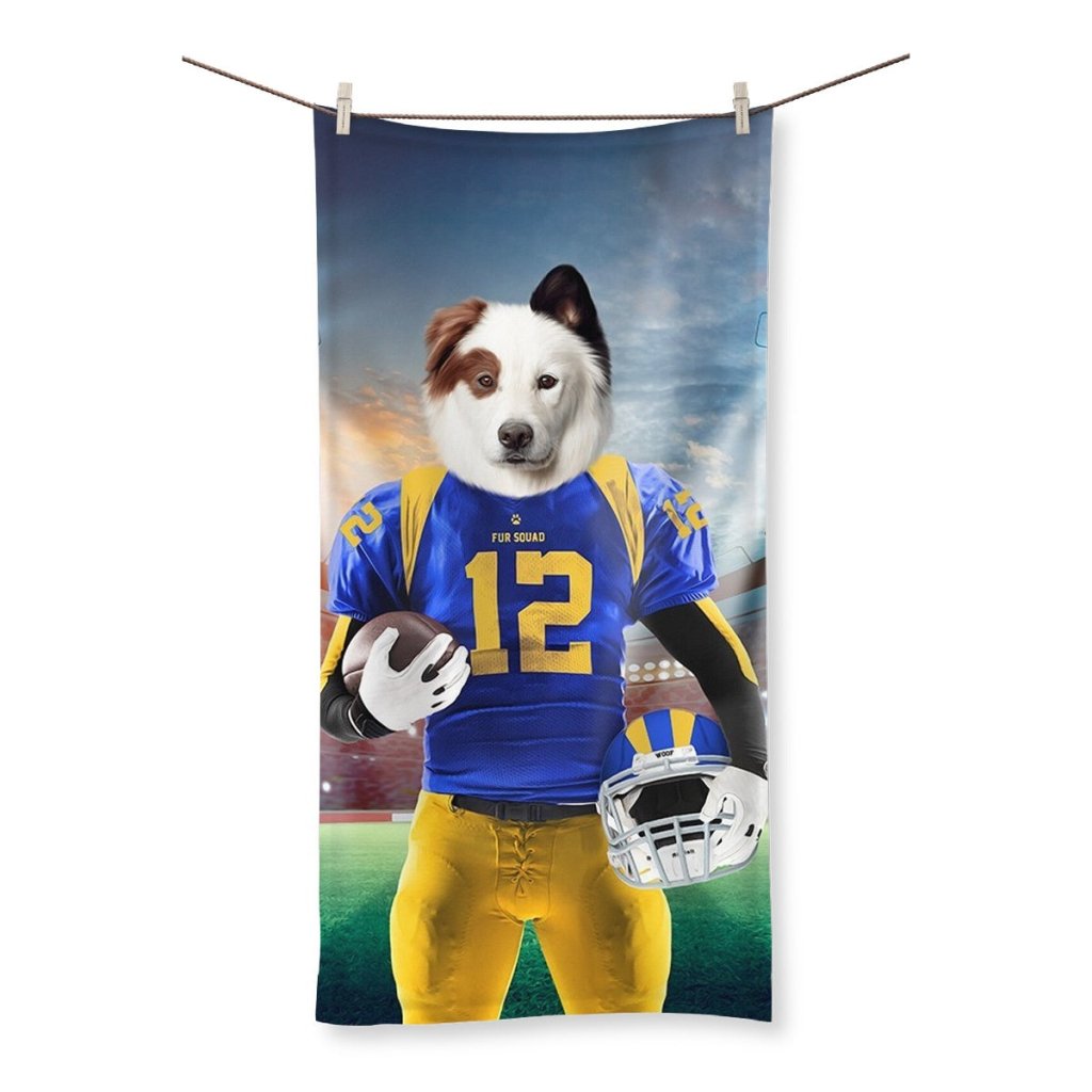 Pet Portraits | Paw Angeles Rams: Custom Pet Towel | Paw & Glory