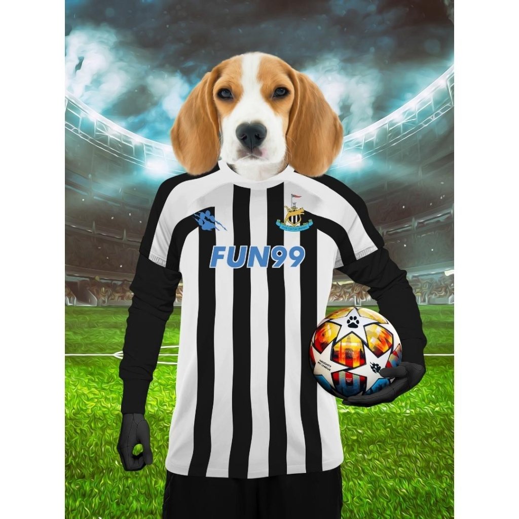 Pet Portraits | Paw Castle United Football Club: Custom Digital Download Pet Portrait | Paw & Glory