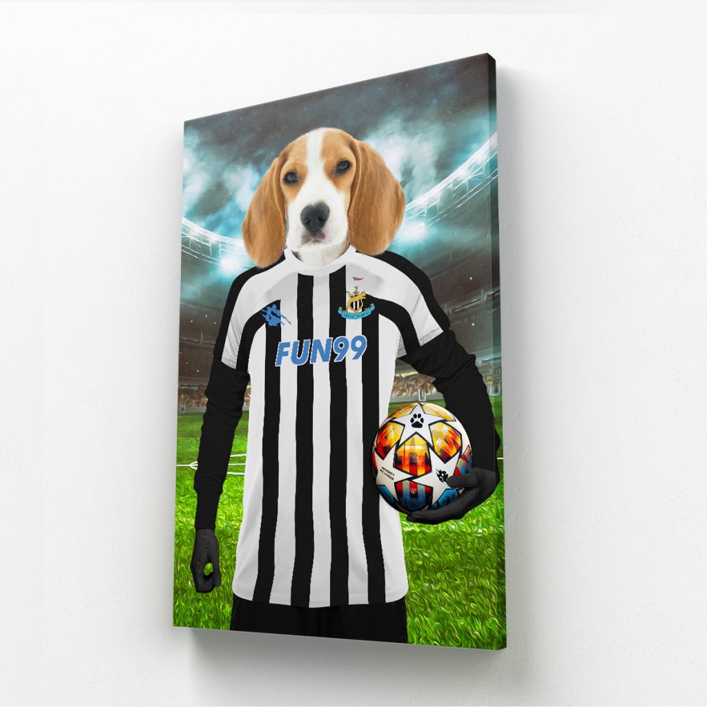 Pet Portraits | Paw Castle United Football Club: Custom Pet Canvas | Paw & Glory
