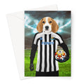 Paw Castle United Football Club: Custom Pet Greeting Card