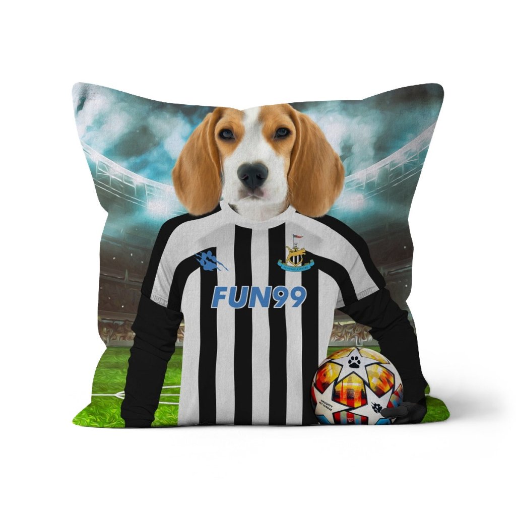 Pet Portraits | Paw Castle United Football Club: Custom Pet Pillow | Paw & Glory