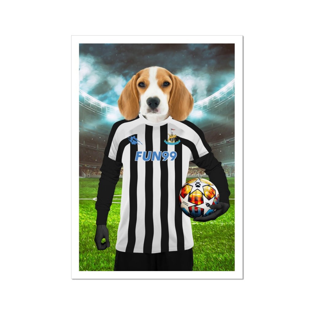 Pet Portraits | Paw Castle United Football Club: Custom Pet Poster | Paw & Glory