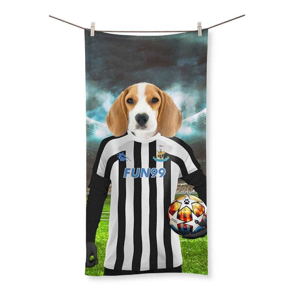 Pet Portraits | Paw Castle United Football Club: Custom Pet Towel | Paw & Glory