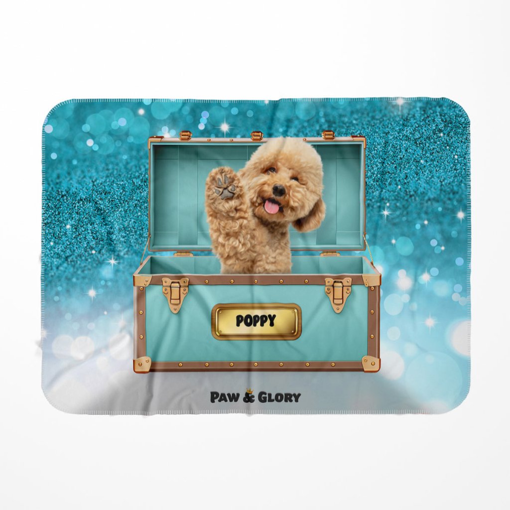Pet Portraits | Paw-fany & Co. Luxury Trunk: Custom Pet Blanket | Paw & Glory