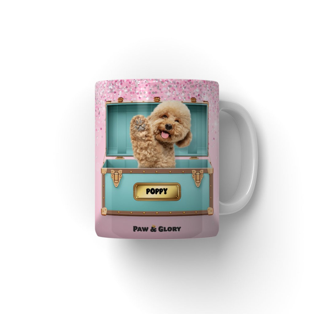 Pet Portraits | Paw-fany & Co. Luxury Trunk: Custom Pet Coffee Mug | Paw & Glory