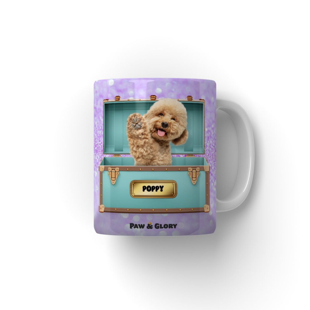 Pet Portraits | Paw-fany & Co. Luxury Trunk: Custom Pet Coffee Mug | Paw & Glory