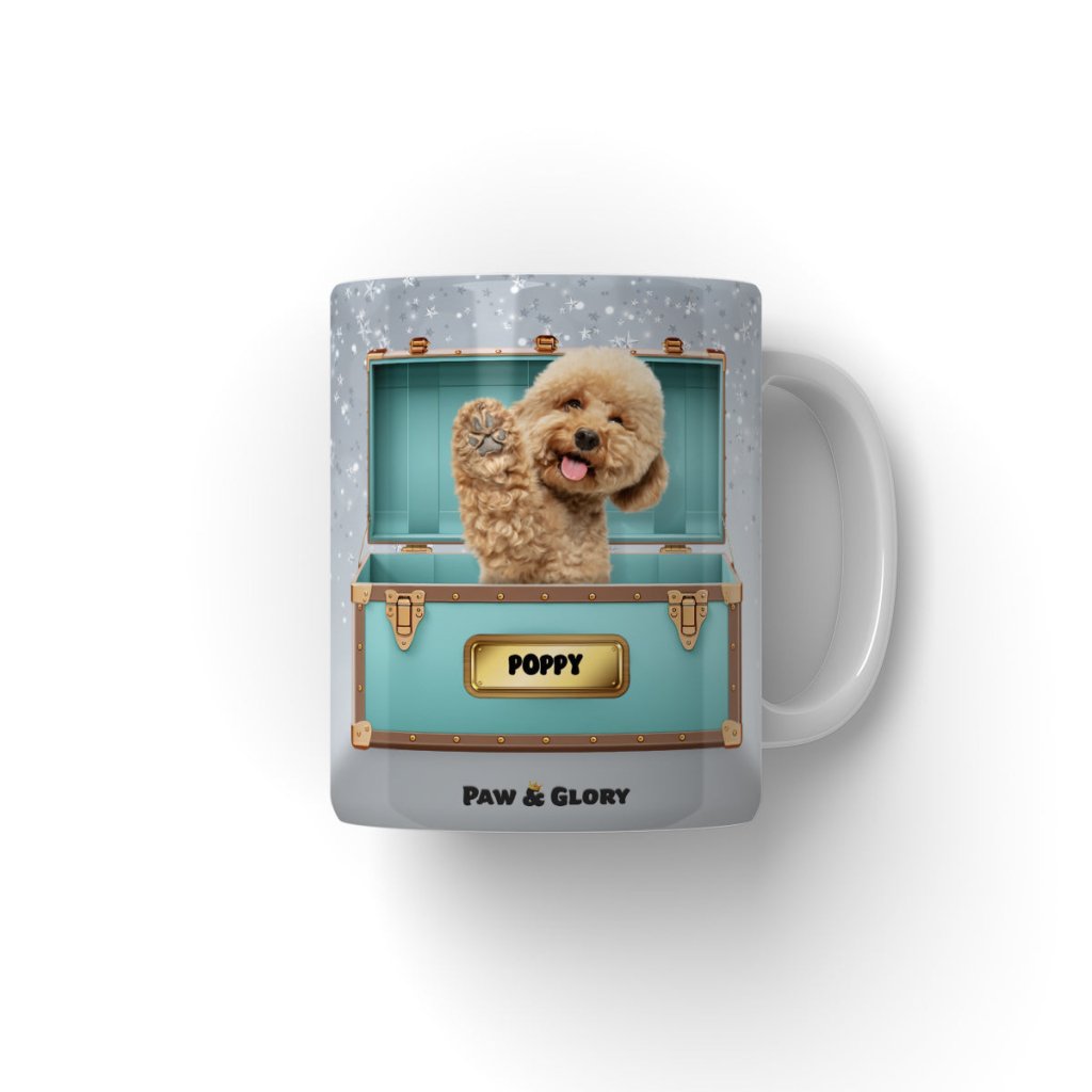 Pet Portraits | Paw-fany & Co. Luxury Trunk: Custom Pet Coffee Mug | Paw & Glory