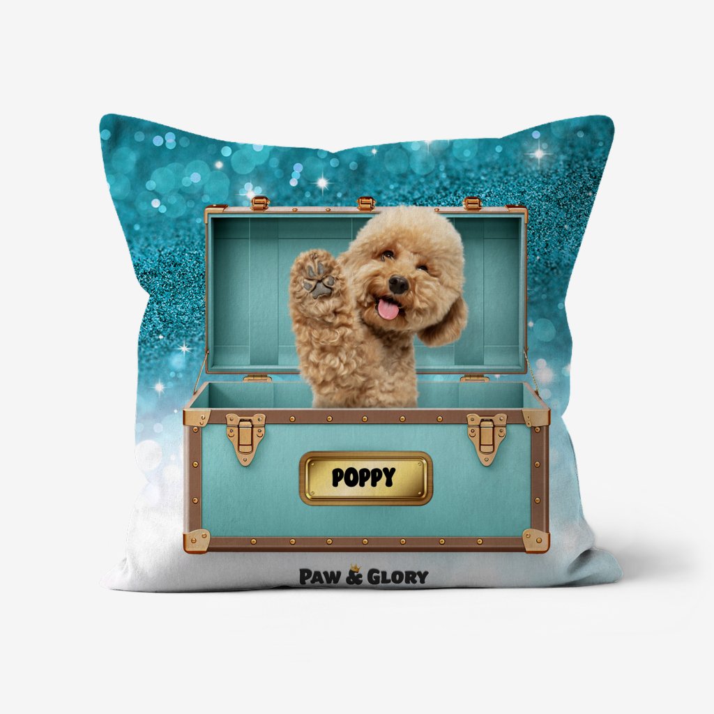 Pet Portraits | Paw-fany & Co. Luxury Trunk: Custom Pet Pillow | Paw & Glory