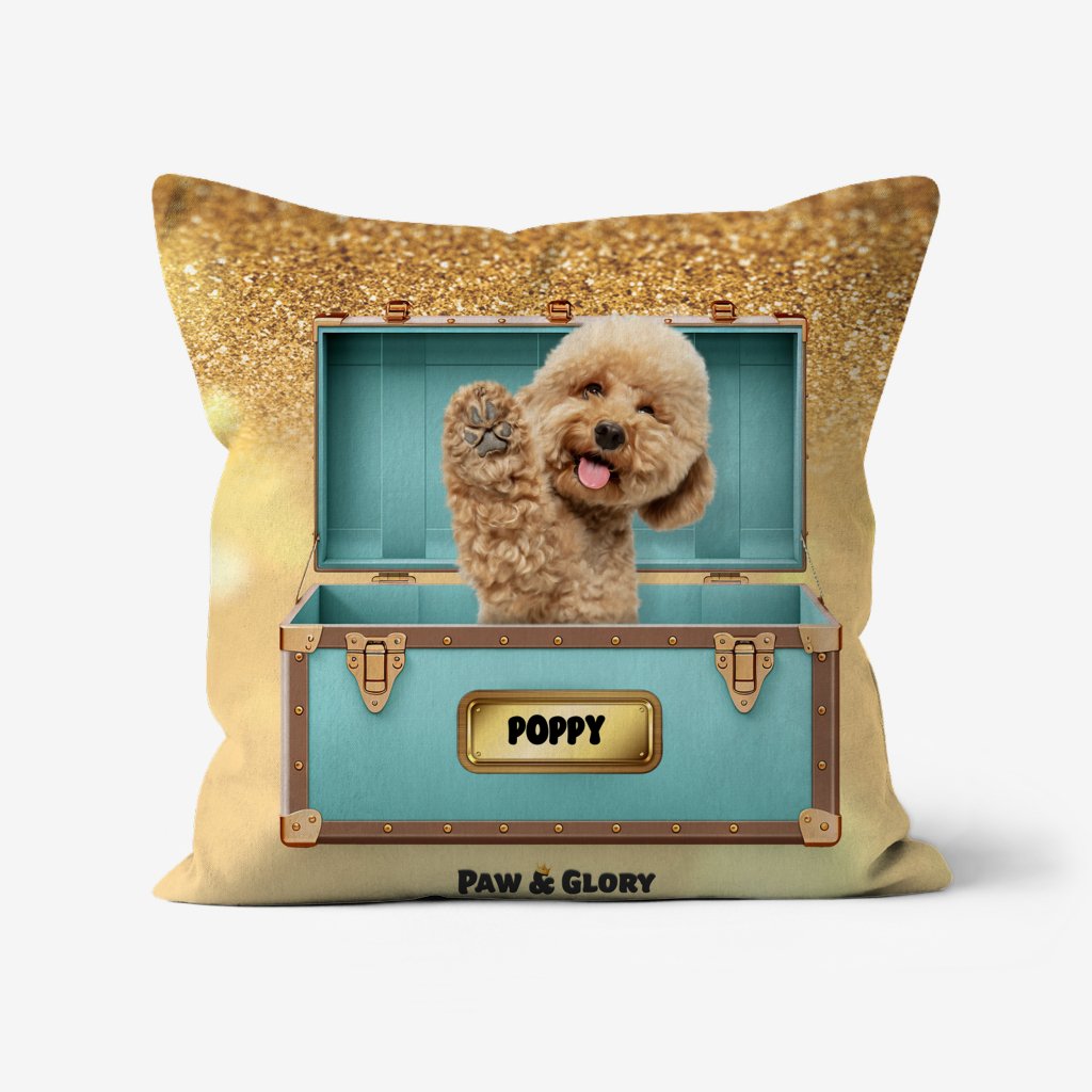 Pet Portraits | Paw-fany & Co. Luxury Trunk: Custom Pet Pillow | Paw & Glory