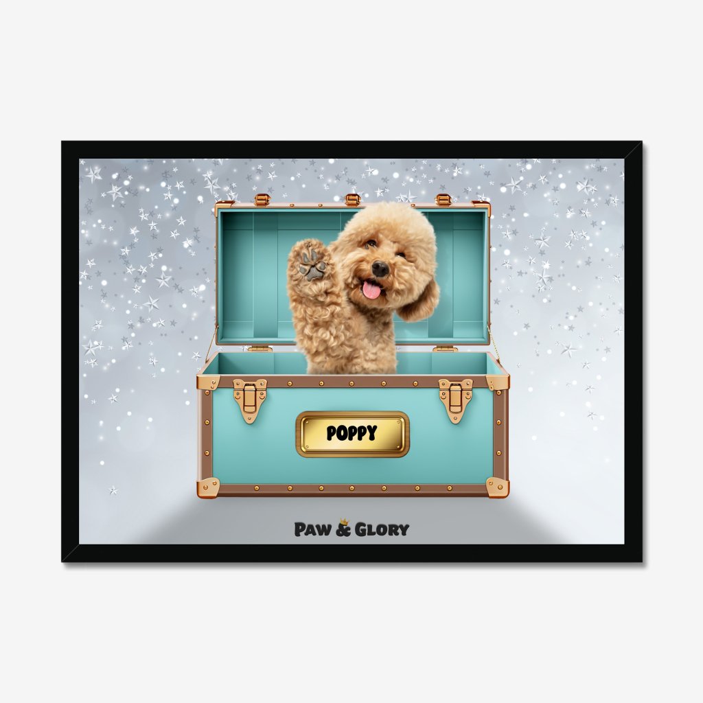 Pet Portraits | Paw-fany & Co. Luxury Trunk: Custom Pet Portrait | Paw & Glory
