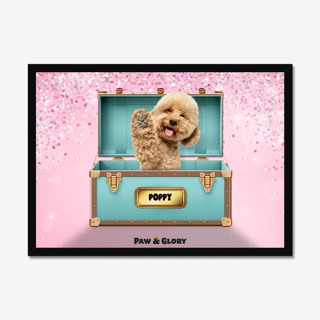 Pet Portraits | Paw-fany & Co. Luxury Trunk: Custom Pet Portrait | Paw & Glory