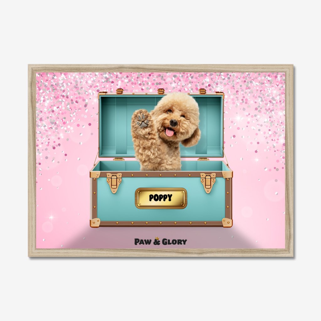 Pet Portraits | Paw-fany & Co. Luxury Trunk: Custom Pet Portrait | Paw & Glory