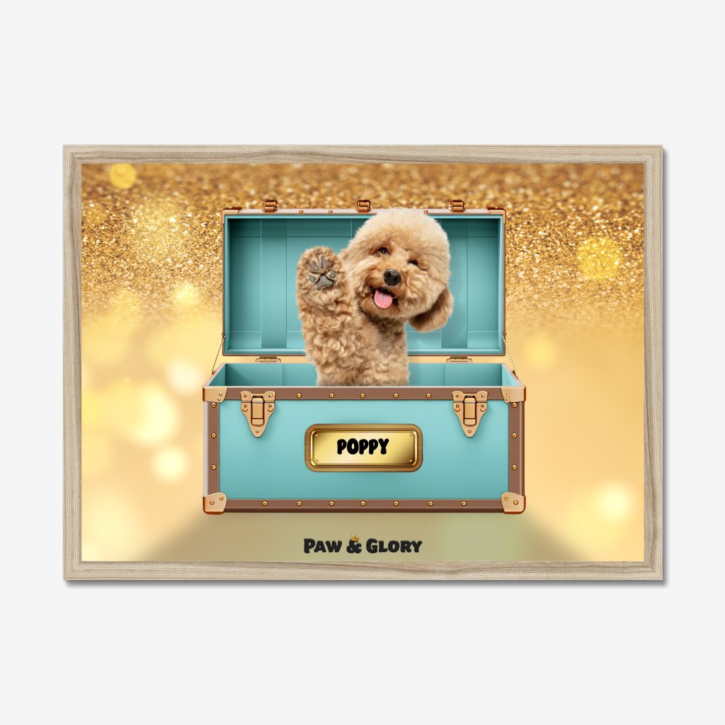 Pet Portraits | Paw-fany & Co. Luxury Trunk: Custom Pet Portrait | Paw & Glory