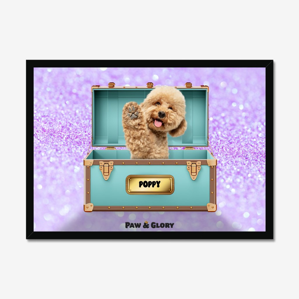 Pet Portraits | Paw-fany & Co. Luxury Trunk: Custom Pet Portrait | Paw & Glory