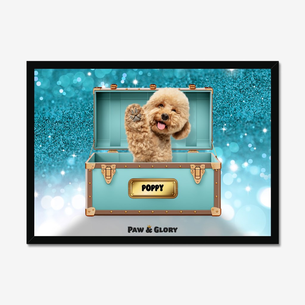 Pet Portraits | Paw-fany & Co. Luxury Trunk: Custom Pet Portrait | Paw & Glory