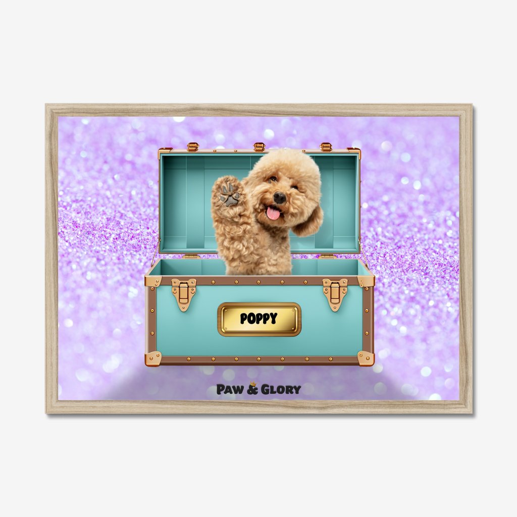 Pet Portraits | Paw-fany & Co. Luxury Trunk: Custom Pet Portrait | Paw & Glory