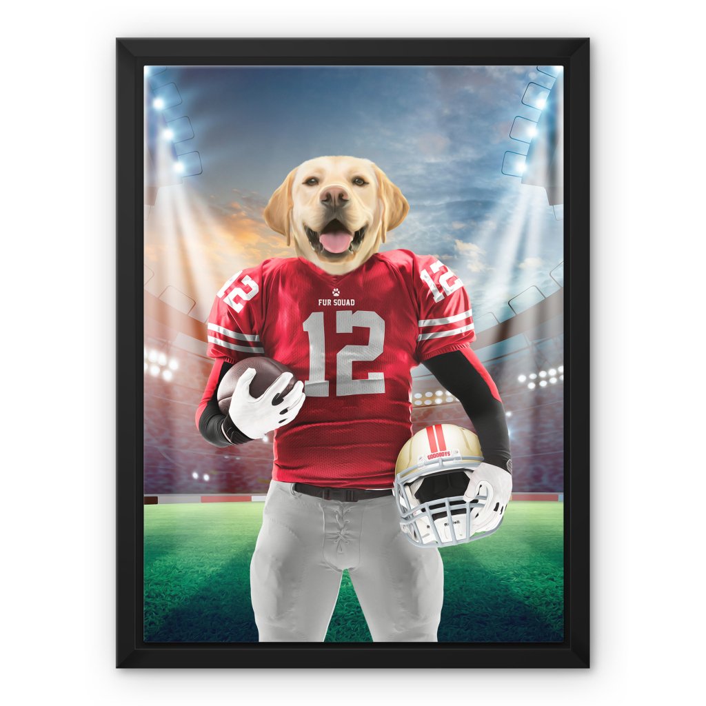 Pet Portraits | Paw Francisco 49ers: Custom Pet Canvas | Paw & Glory