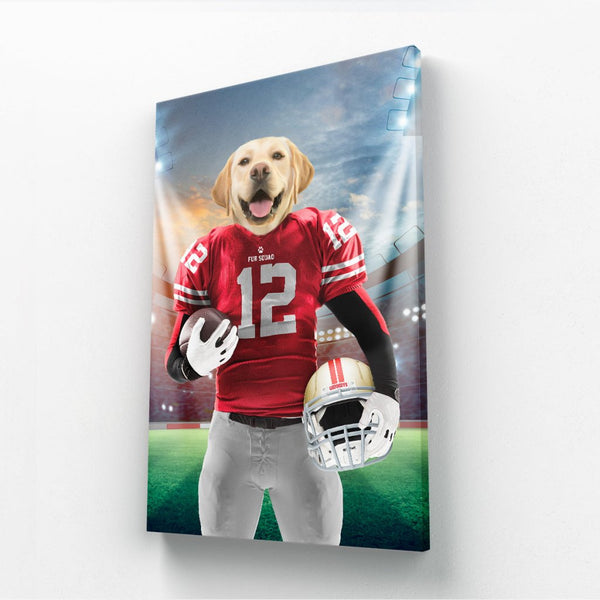 Paw Francisco 49ers: Custom Pet Canvas - Paw & Glory - Dog Portraits - Pet Portraits