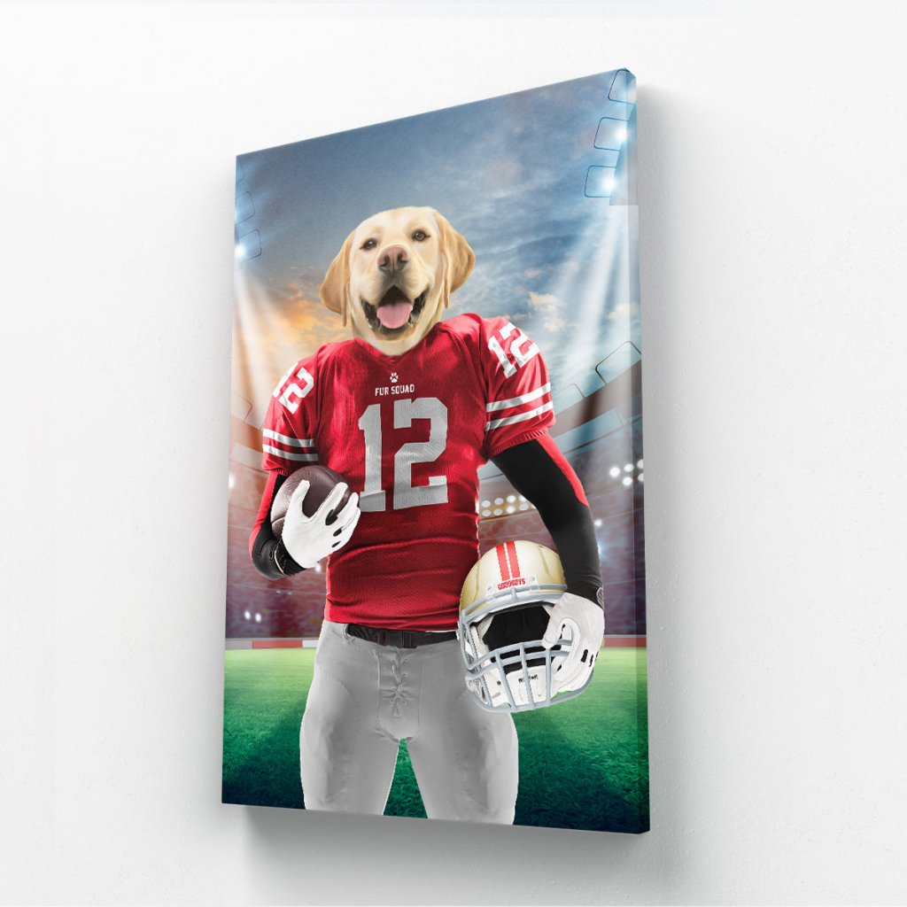 Pet Portraits | Paw Francisco 49ers: Custom Pet Canvas | Paw & Glory