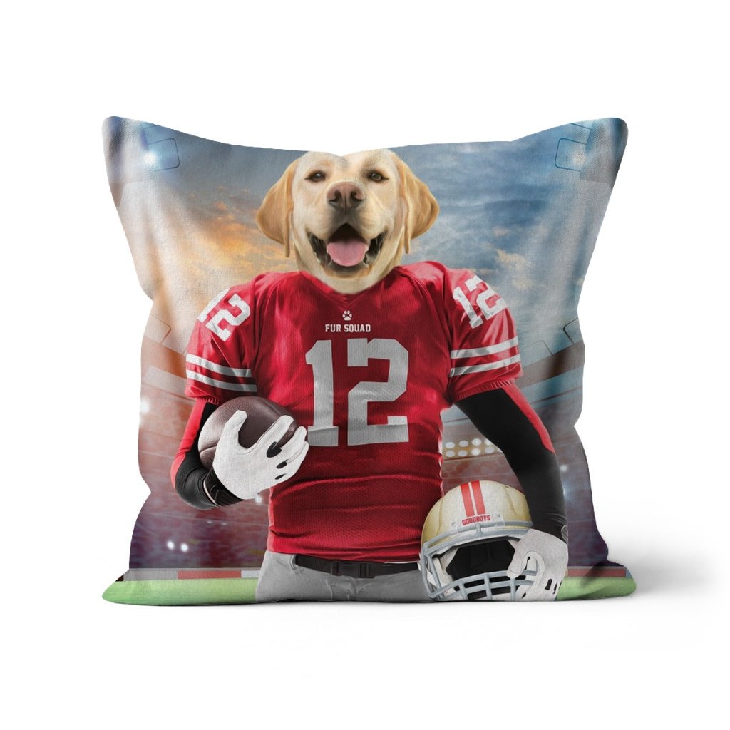 Pet Portraits | Paw Francisco 49ers: Custom Pet Pillow | Paw & Glory