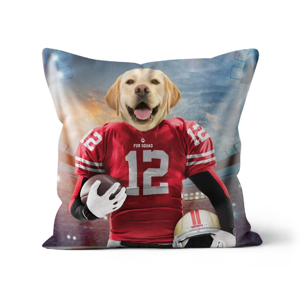 Pet Portraits | Paw Francisco 49ers: Custom Pet Pillow | Paw & Glory