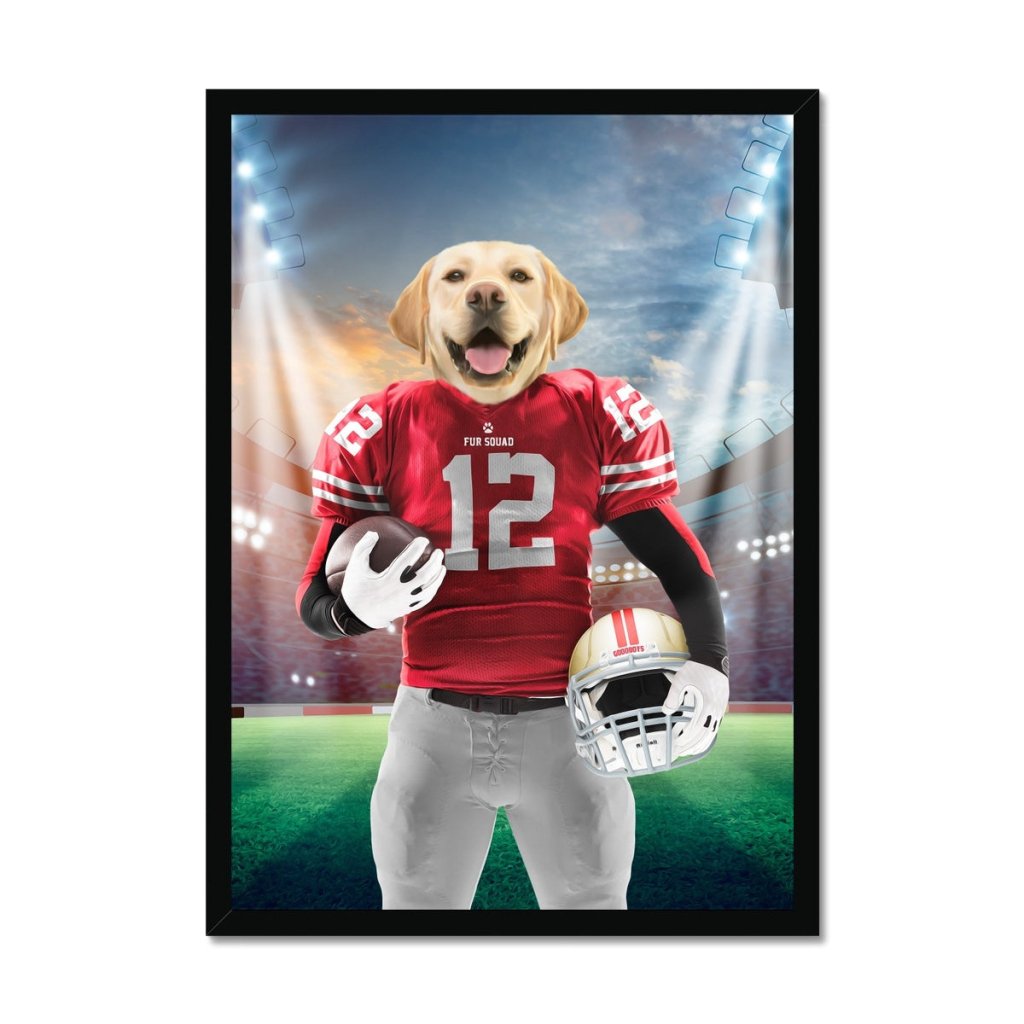 Pet Portraits | Paw Francisco 49ers: Custom Pet Portrait | Paw & Glory