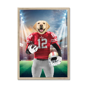 Paw Francisco 49ers: Custom Pet Portrait - Paw & Glory - Dog Portraits - Pet Portraits