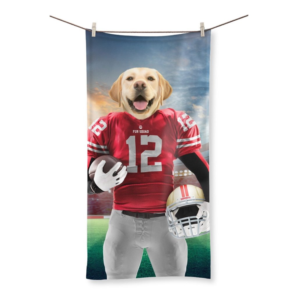 Pet Portraits | Paw Francisco 49ers: Custom Pet Towel | Paw & Glory