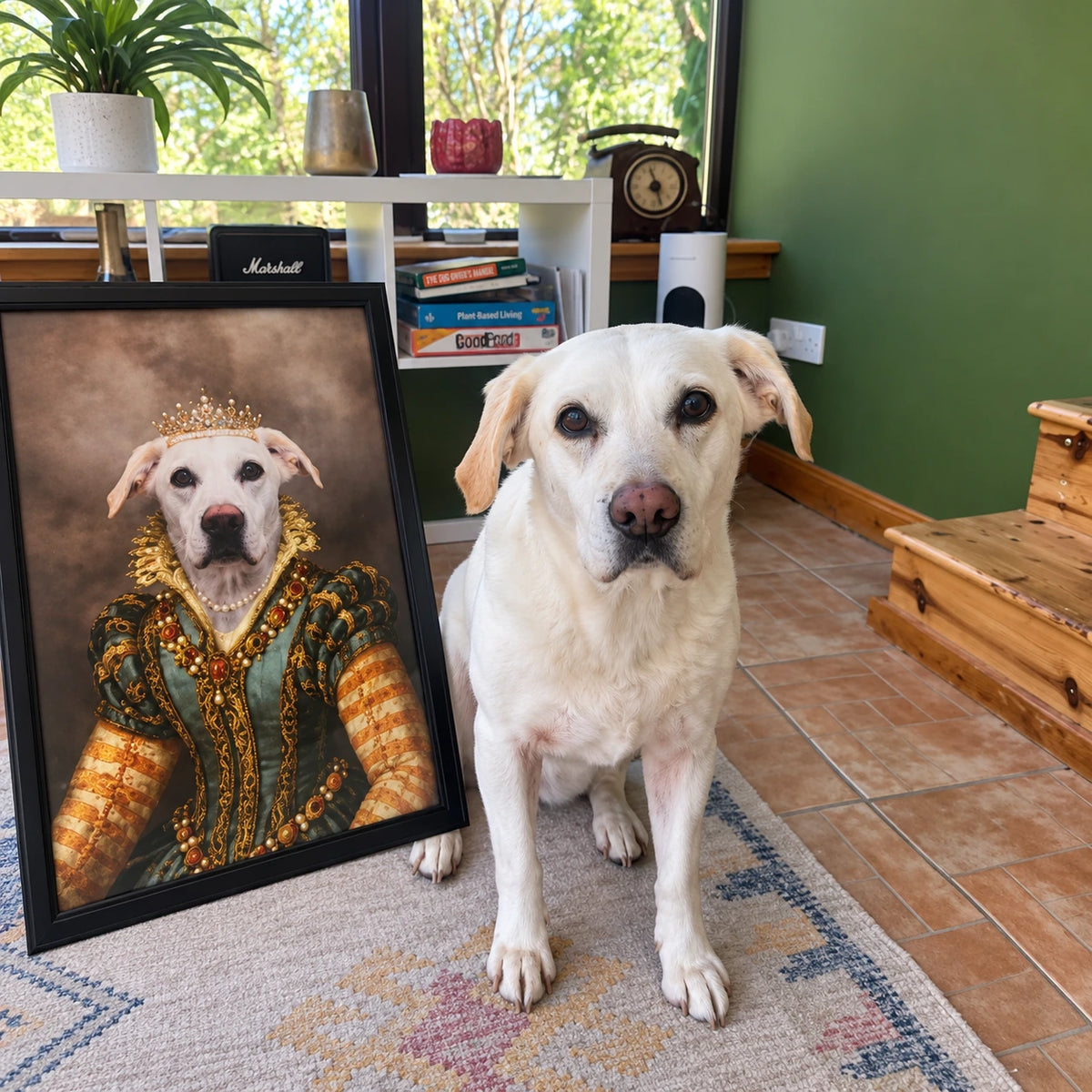 The Pearl Princess | Custom Pet Portrait | Paw & Glory
