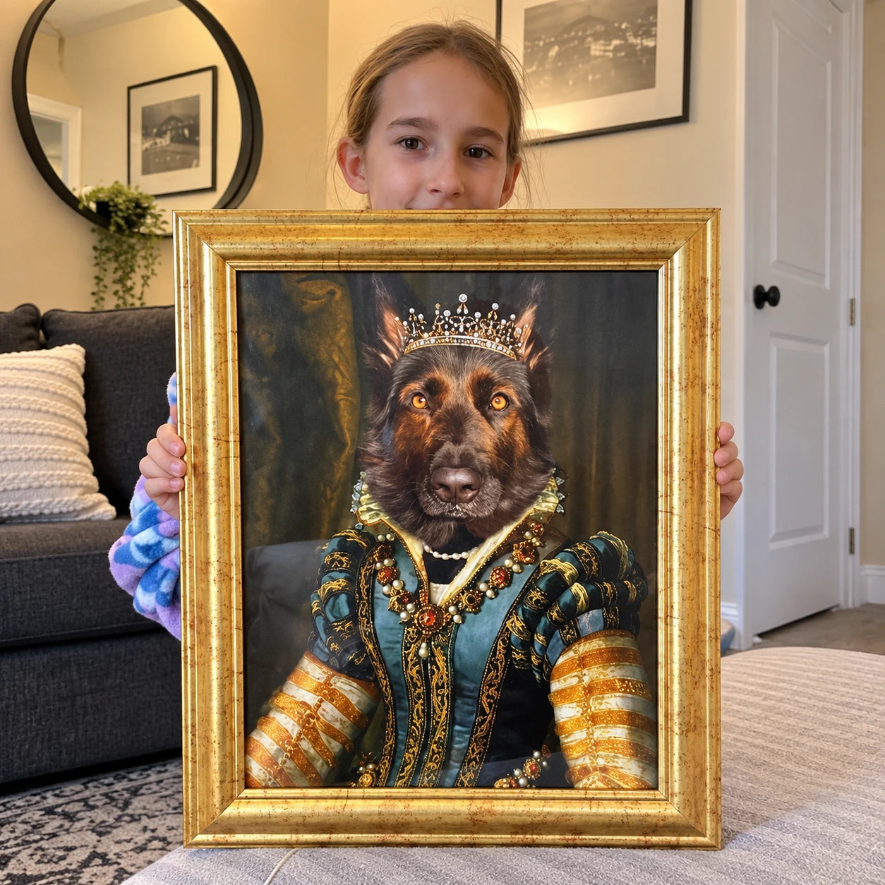 The Pearl Princess: Custom Pet Portrait