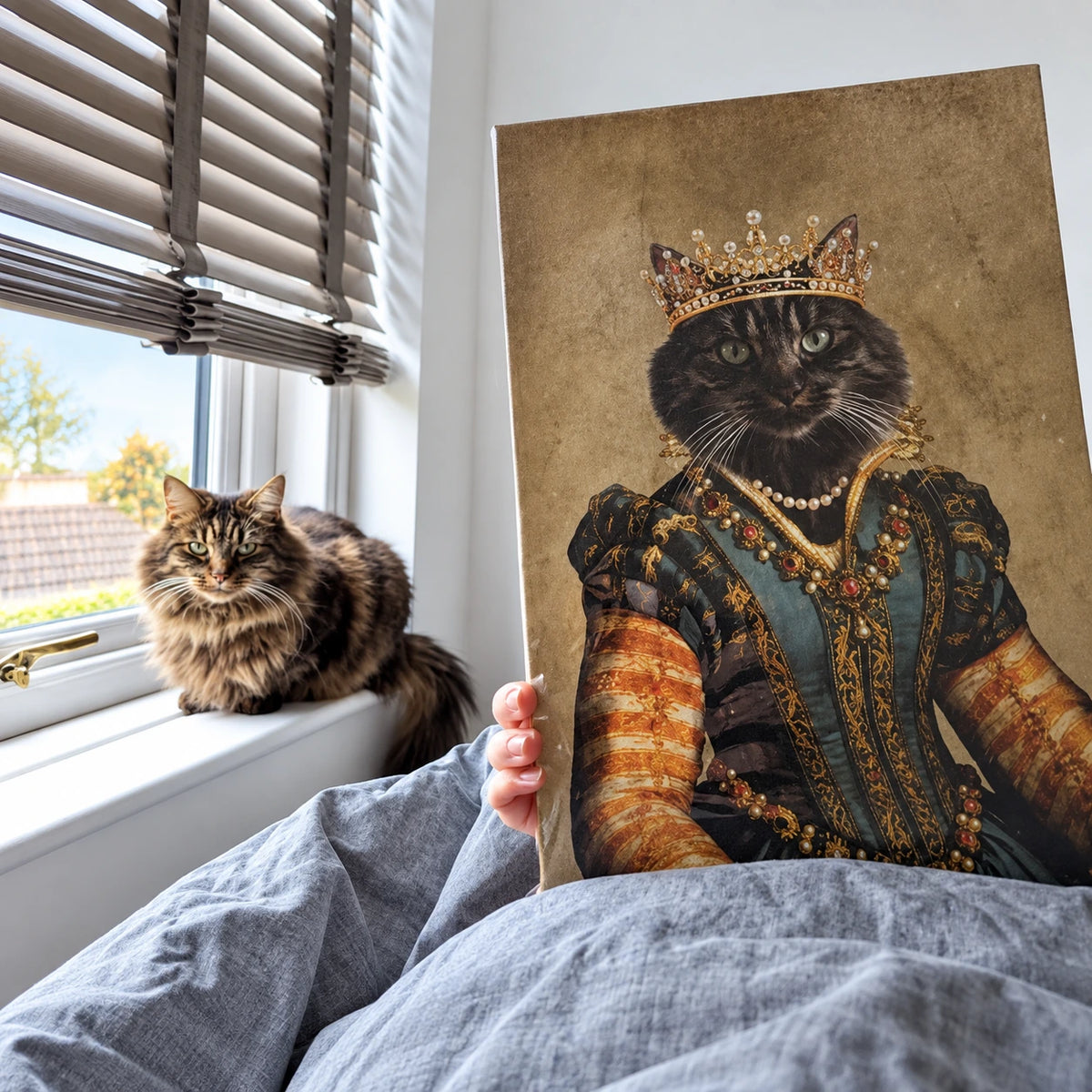 The Pearl Princess | Custom Pet Portrait | Paw & Glory