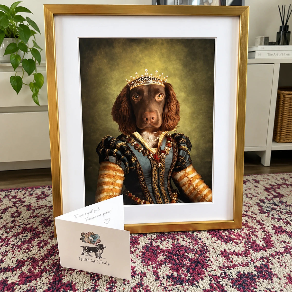 The Pearl Princess | Custom Pet Portrait | Paw & Glory
