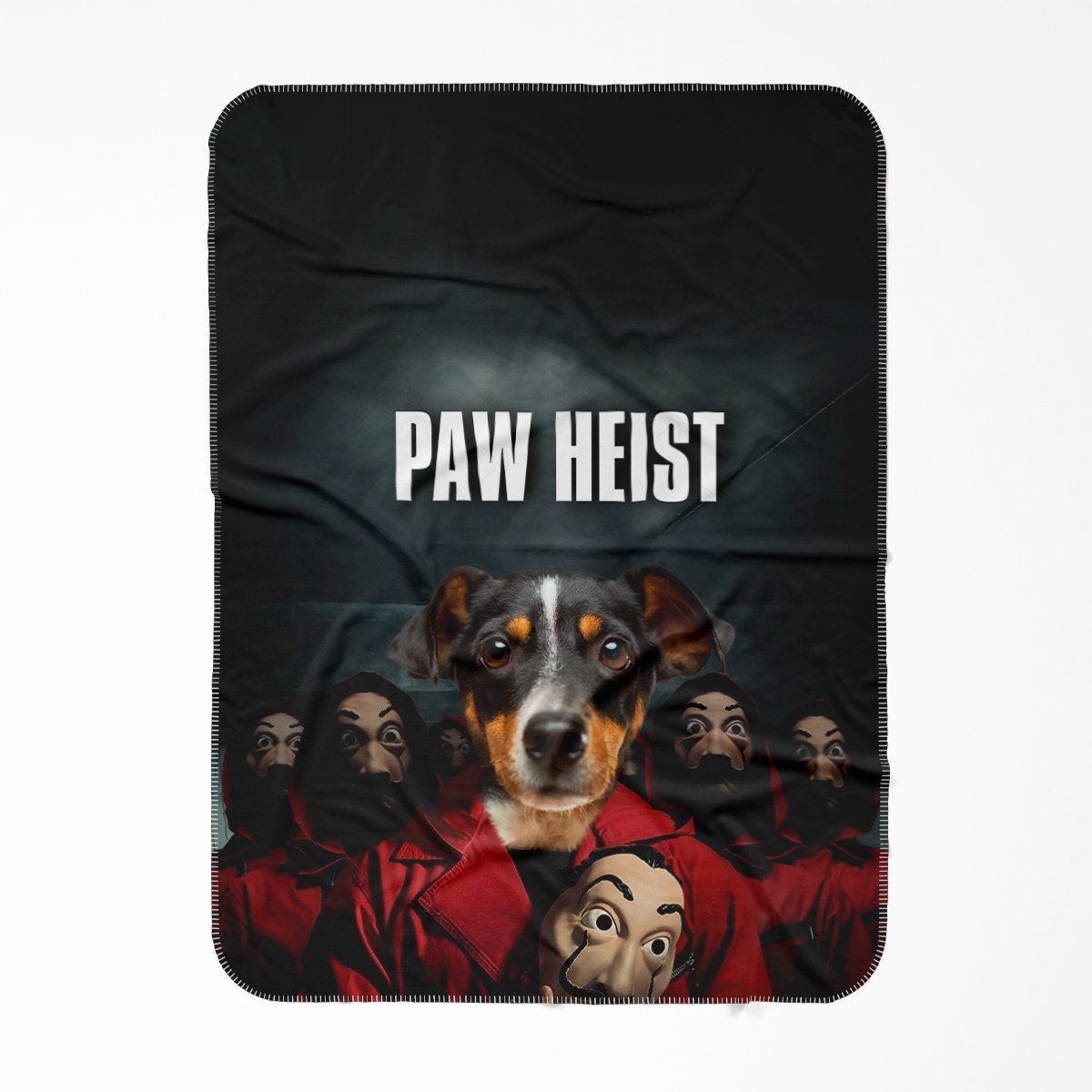 Paw Heist: Custom Pet Blanket - Paw & Glory - Dog Portraits - Pet Portraits