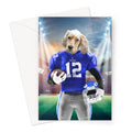 Paw York Giants: Custom Pet Greeting Card