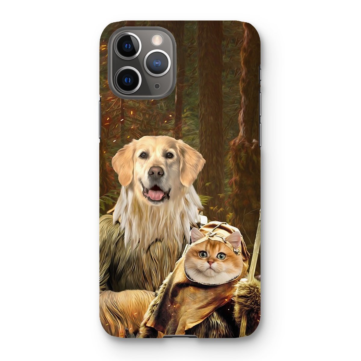 Pet Portraits | Pawbecca & Ewok (Star Wars Inspired): Custom Pet Phone Case | Paw & Glory