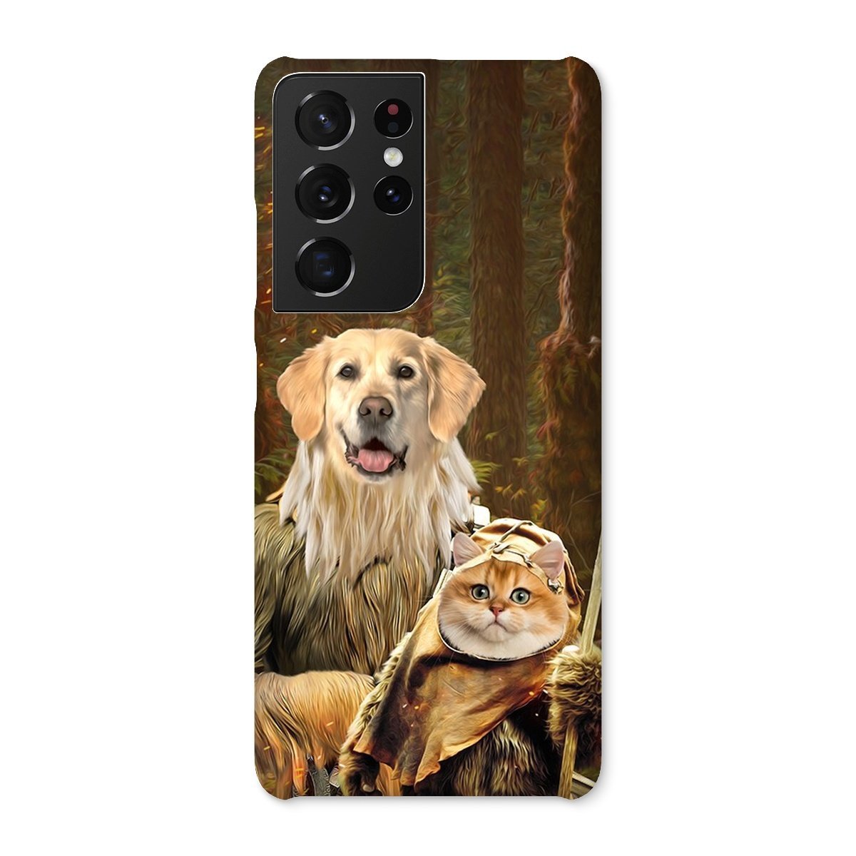 Pet Portraits | Pawbecca & Ewok (Star Wars Inspired): Custom Pet Phone Case | Paw & Glory