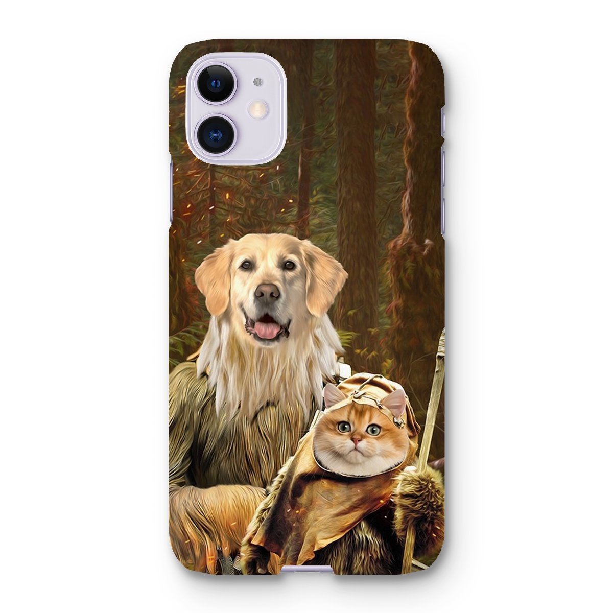 Pet Portraits | Pawbecca & Ewok (Star Wars Inspired): Custom Pet Phone Case | Paw & Glory