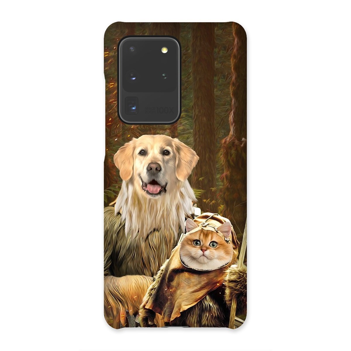Pet Portraits | Pawbecca & Ewok (Star Wars Inspired): Custom Pet Phone Case | Paw & Glory