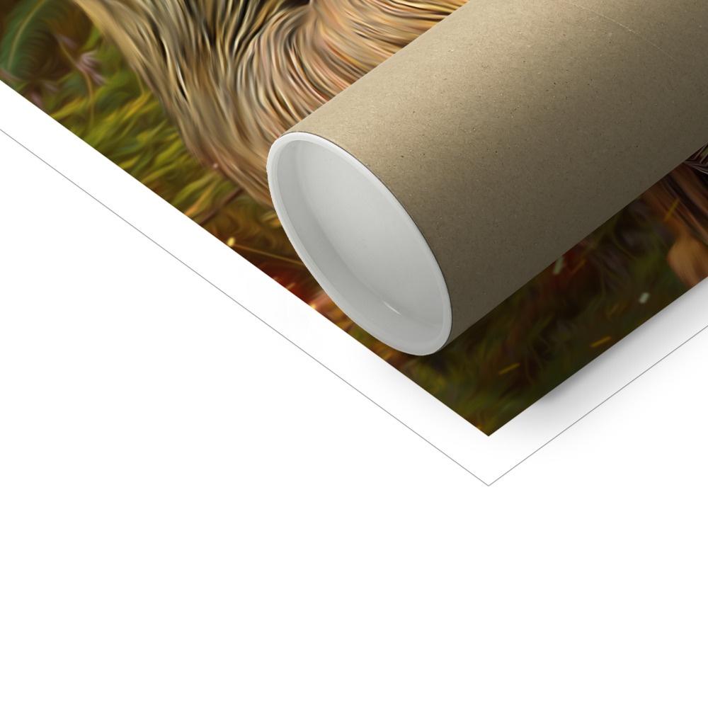 Pet Portraits | Pawbecca & Ewok (Star Wars Inspired): Custom Pet Poster | Paw & Glory