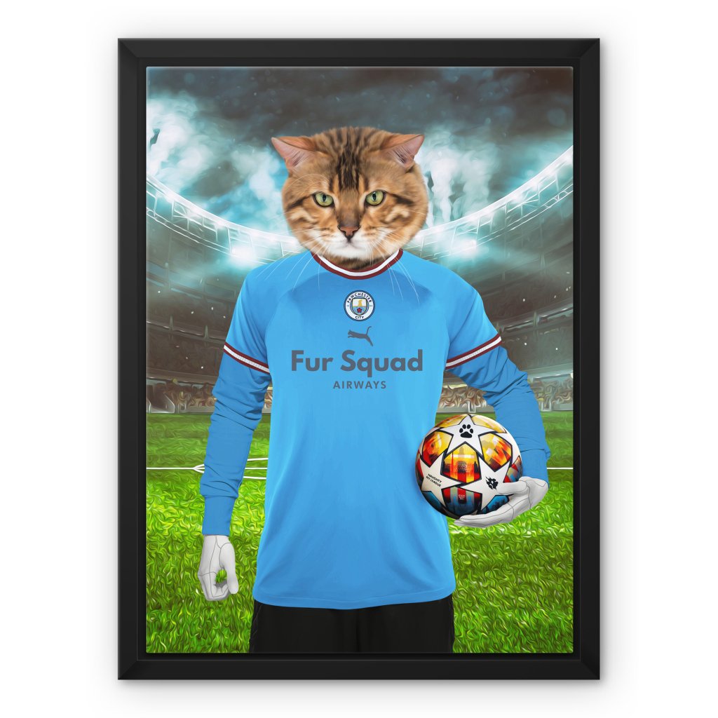Pet Portraits | Pawchester City Football Club: Custom Pet Canvas | Paw & Glory