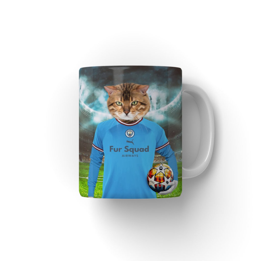 Pet Portraits | Pawchester City Football Club: Custom Pet Coffee Mug | Paw & Glory